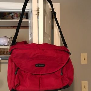 Red Columbia Diaper Bag